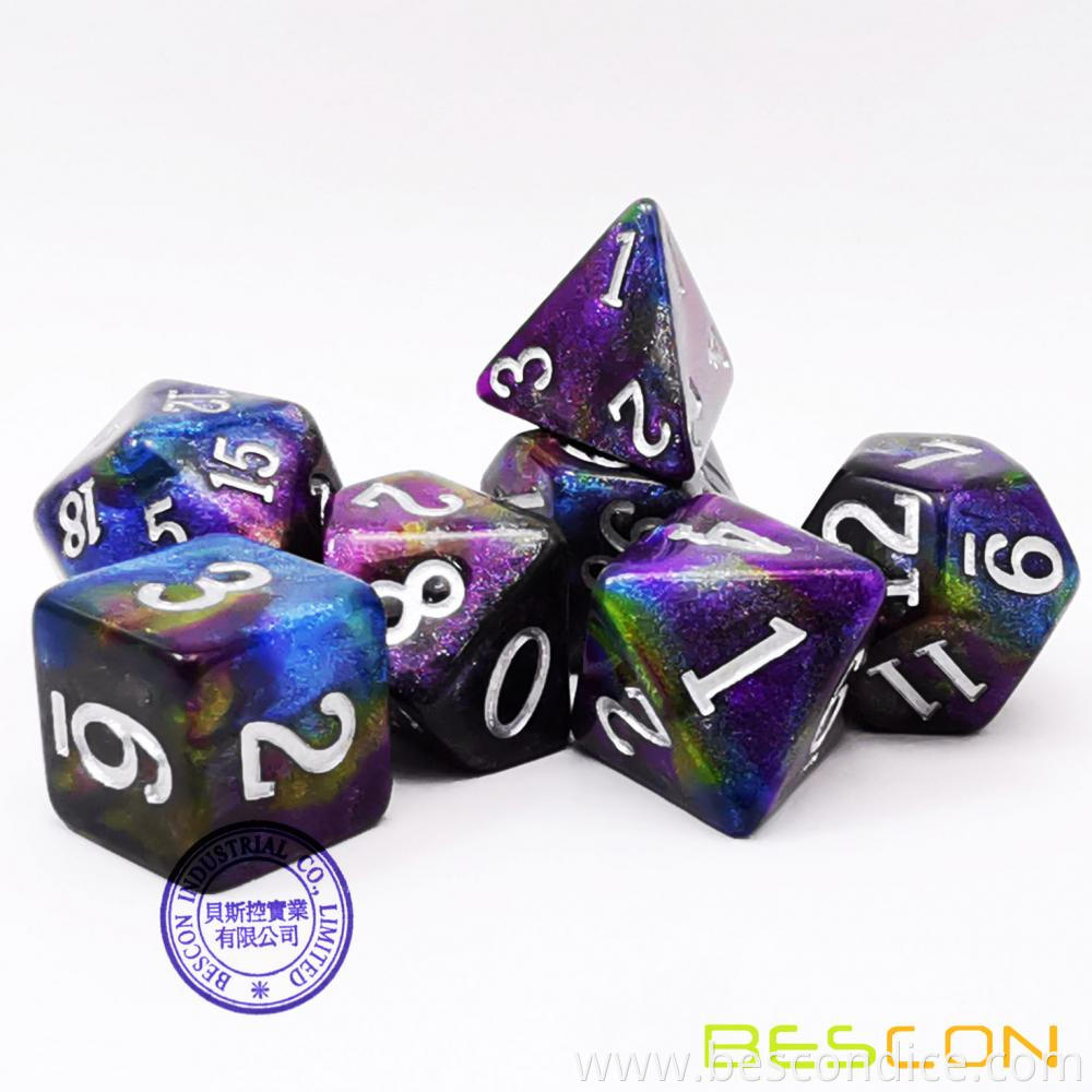 Starry Night Polyhedral Rpg Dice Set Of Twilight 1 Starry Night Polyhedral Rpg Dice Set Of Twilight 1
